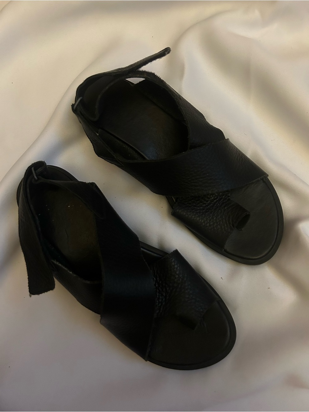Arche Black Strappy Real Leather Hikinf Sandals